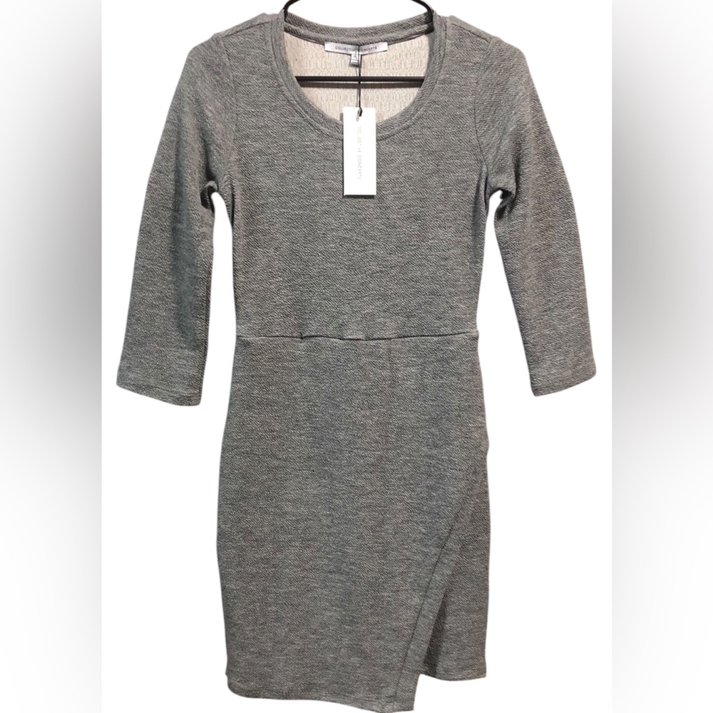 COLLECTIVE CONCEPTS XS N.W.T. WOMEN SWEATER DRESS ROUND NECK PULL OVER 15” X 33”